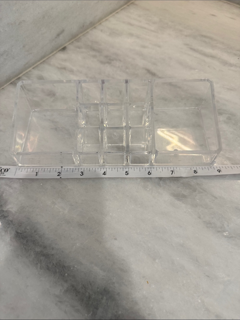 Clear Acrylic Makeup Organizer Tray - Transparent Storage